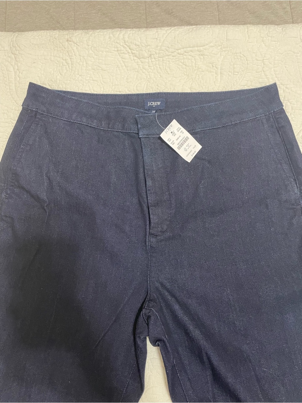 J. Crew Dark Denim Dress Trousers-BNWT-Size 32